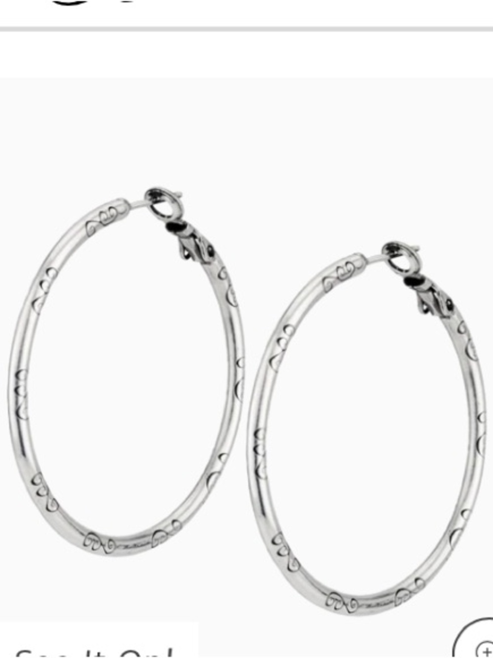 🌸Brighton Large Hoop Charm Earrings
